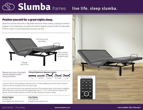 Slumba Adjustable Frame