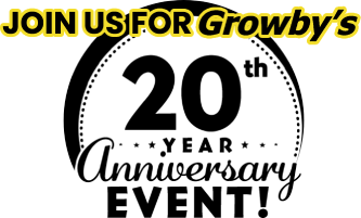 Join us for Growby's 20th yeear aniversary