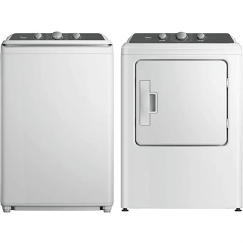White Top Load Washer & Electric Dryer