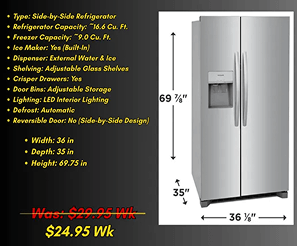 Side by Side Refrigerators